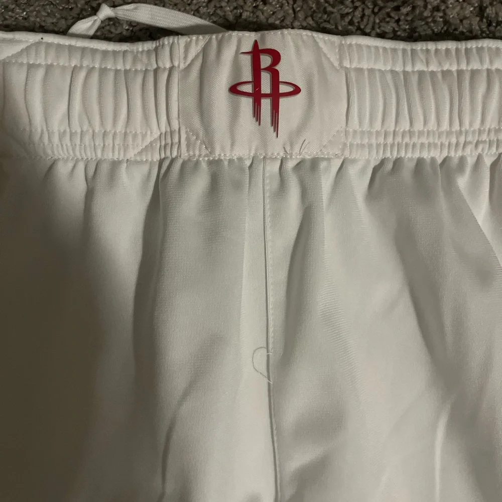 Houston Rockets Team Issued Nike Authentic Short White Size 38 - Picture 6 of 6